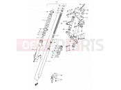 SUZUKI TS125ER R (1994) 56A - FRONT FORK (MODEL L/N P09)