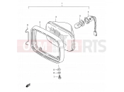 SUZUKI TS125ERC N (1992) 22 - HEADLAMP (E09, E95, MODEL L P09)