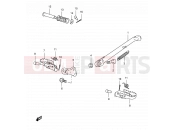 SUZUKI TS125ERC N (1992) 37 - STAND - FOOTREST (E18)