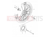 SUZUKI TS125ERC R (1994) 57A - FRONT WHEEL (MODEL R P09)