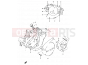 SUZUKI TS125R K (1989) 4 - CRANKCASE COVER