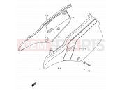 SUZUKI TS125R K (1989) 35 - FRAME COVER (MODEL K)