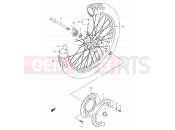 SUZUKI TS125R K (1989) 39 - FRONT WHEEL  (MODEL K)
