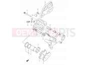 SUZUKI TS125R K (1989) 50B - REAR CALIPERS (MODEL R)