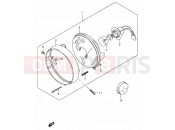 SUZUKI TS185ER X (1999) 18 - HEADLAMP (E01,E24,E71)