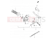 SUZUKI TS185ER X (1999) 32 - LEFT HANDLE LEVER (MODEL T/V/W/X)