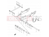 SUZUKI TS185ER X (1999) 38A - REAR SWINGING ARM (MODEL K1 E71)
