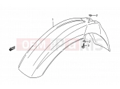 36 - FRONT FENDER - Suzuki TS200R M (1991) (E03,E28,E33)