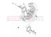 47 - REAR WHEEL - Suzuki TS200R M (1991) (E03,E28,E33)