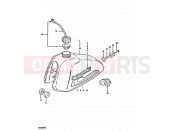 44 - FUEL TANK (TS250ERT E18, E22, E24) - Suzuki TS250ER T (1996)