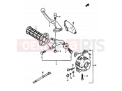 SUZUKI TS250X G (1986) 53 - LEFT HANDLE SWITCH (MODEL H/J/K E15,E16,E17,E22,MODEL K E02)