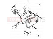 SUZUKI TS250X H (1987) 23 - HEADLAMP (E01,E24)