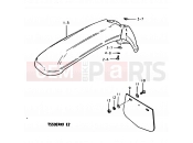 55 - FRONT FENDER - Suzuki TS50ERKD X (1999)