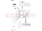 42 - LABEL (TU250XL2 E03) - Suzuki TU250X L2 (2012) (E03,E28,E33)