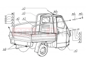 ROLL BAR - PROTECTION5 (CROSS VERSION) - Ape MIX 50CC 2T 1998-2008