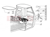 SEAT CUSHION - SEAT BACK - Ape MIX 50CC 2T 1998-2008